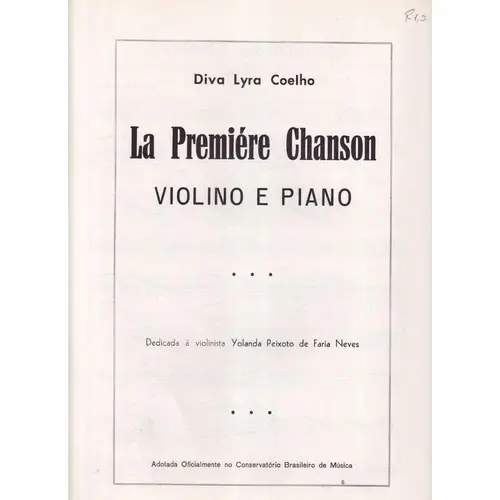 La Premiére Chanson
