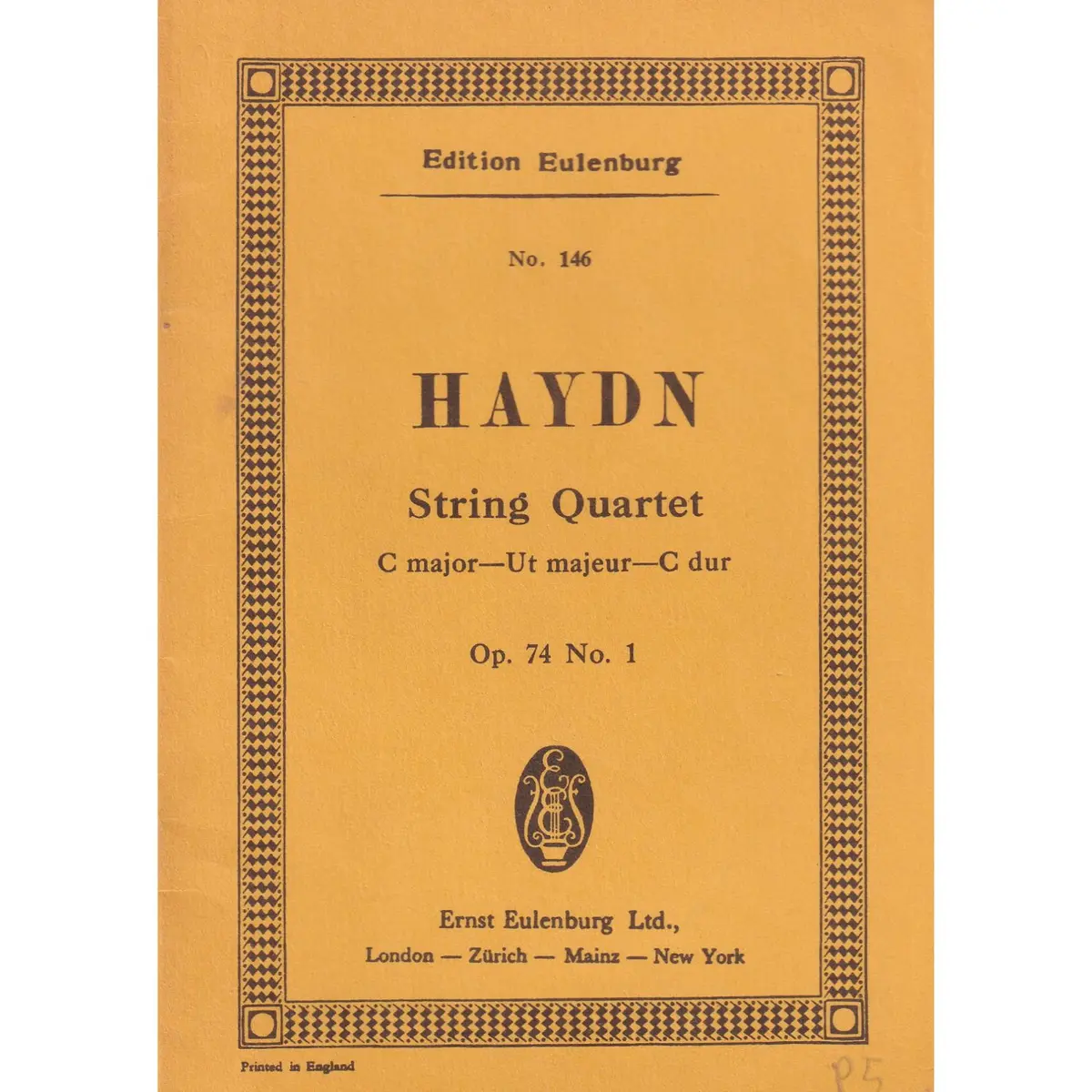 String Quartet C Major - Op.74 N.1