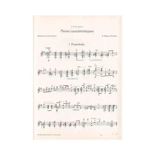 Pieces caracteristiques - vol. 1 (edição antiga)