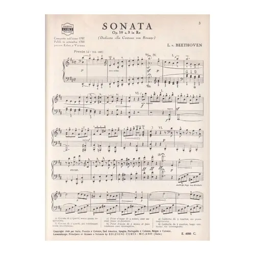 Sonata - Op.10 N.3 in Re - Rev.Schnabel
