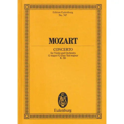 Concerto For Violin G-Dur  Kv 216
