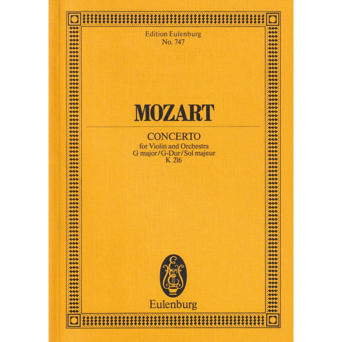 Concerto For Violin G-Dur  Kv 216