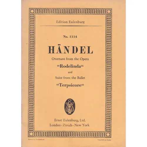 Ouverture From The Opera Rodelinda