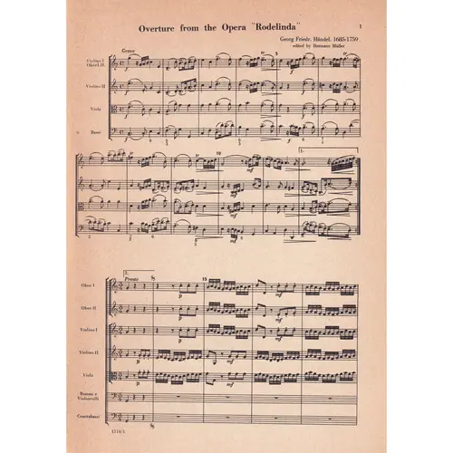 Ouverture From The Opera Rodelinda
