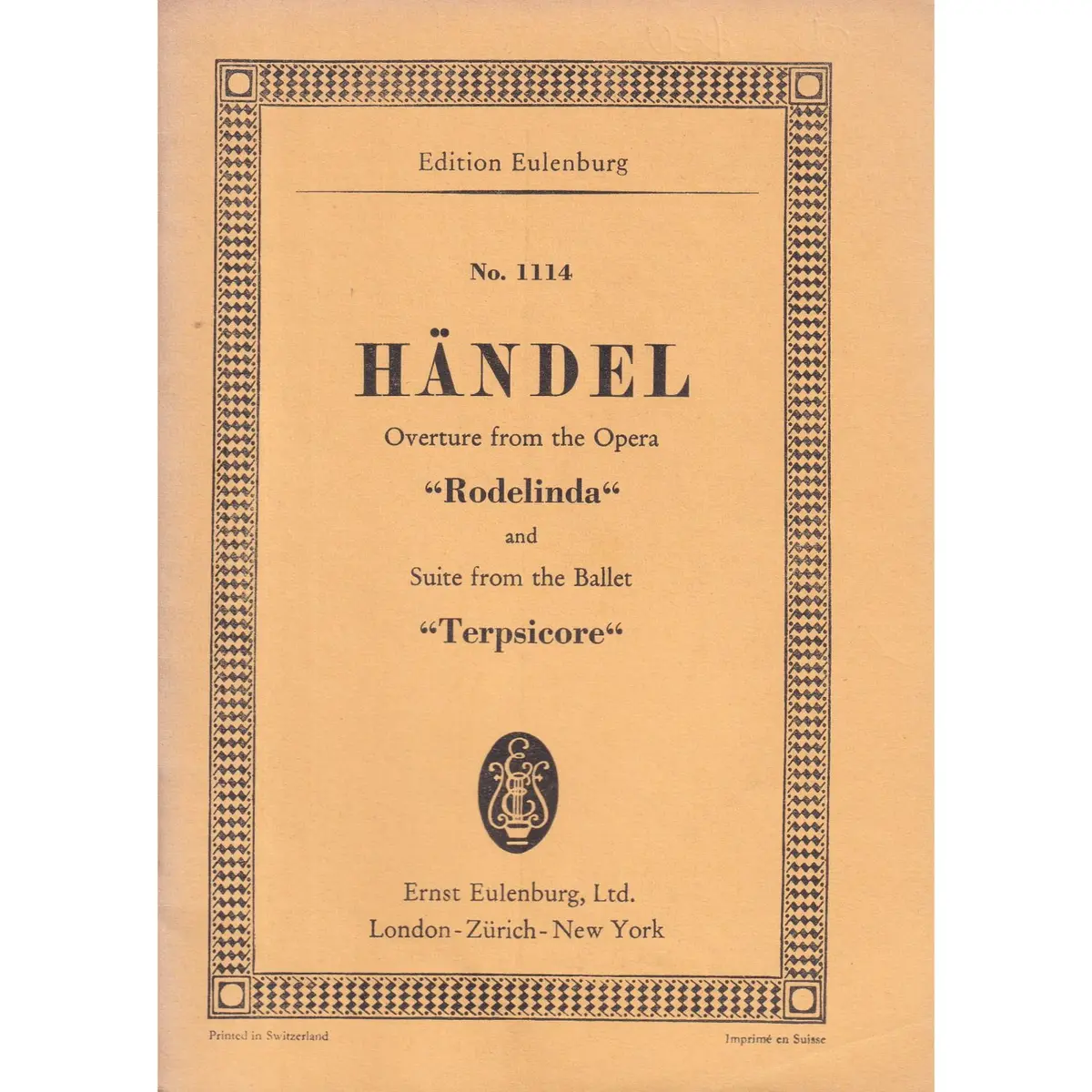 Ouverture From The Opera Rodelinda