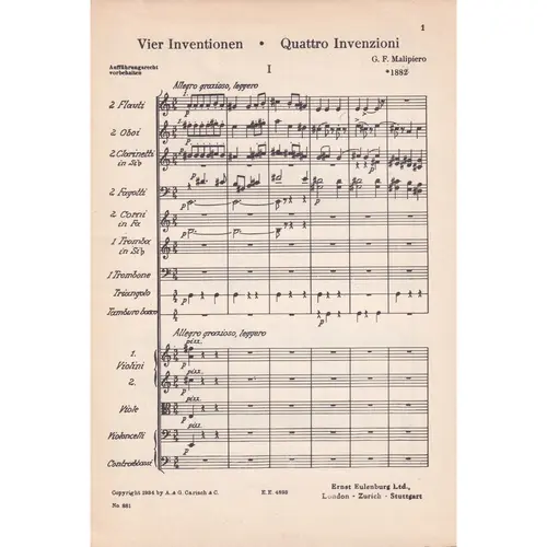 Four Inventions    Vier Inventionen