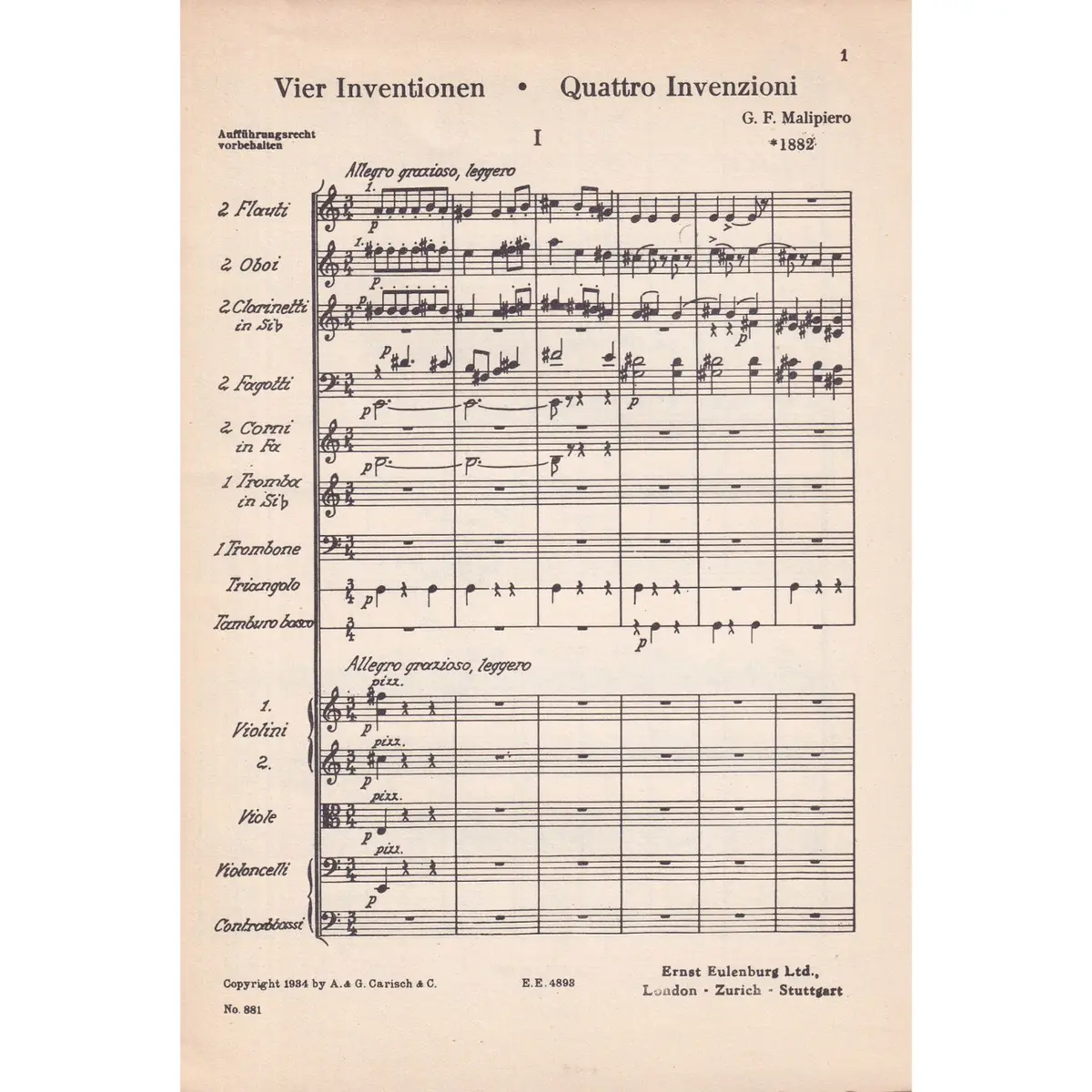 Four Inventions    Vier Inventionen