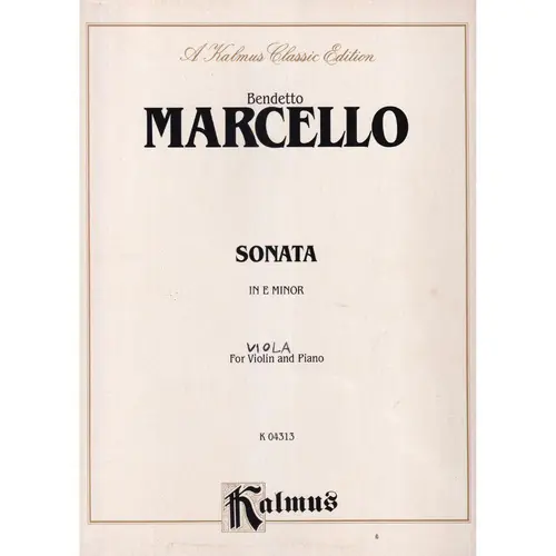 Sonata In E Min.