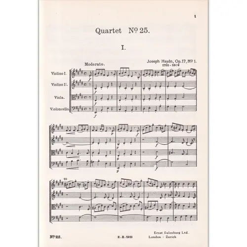 String Quartet E Maj.-Op.17 N.1