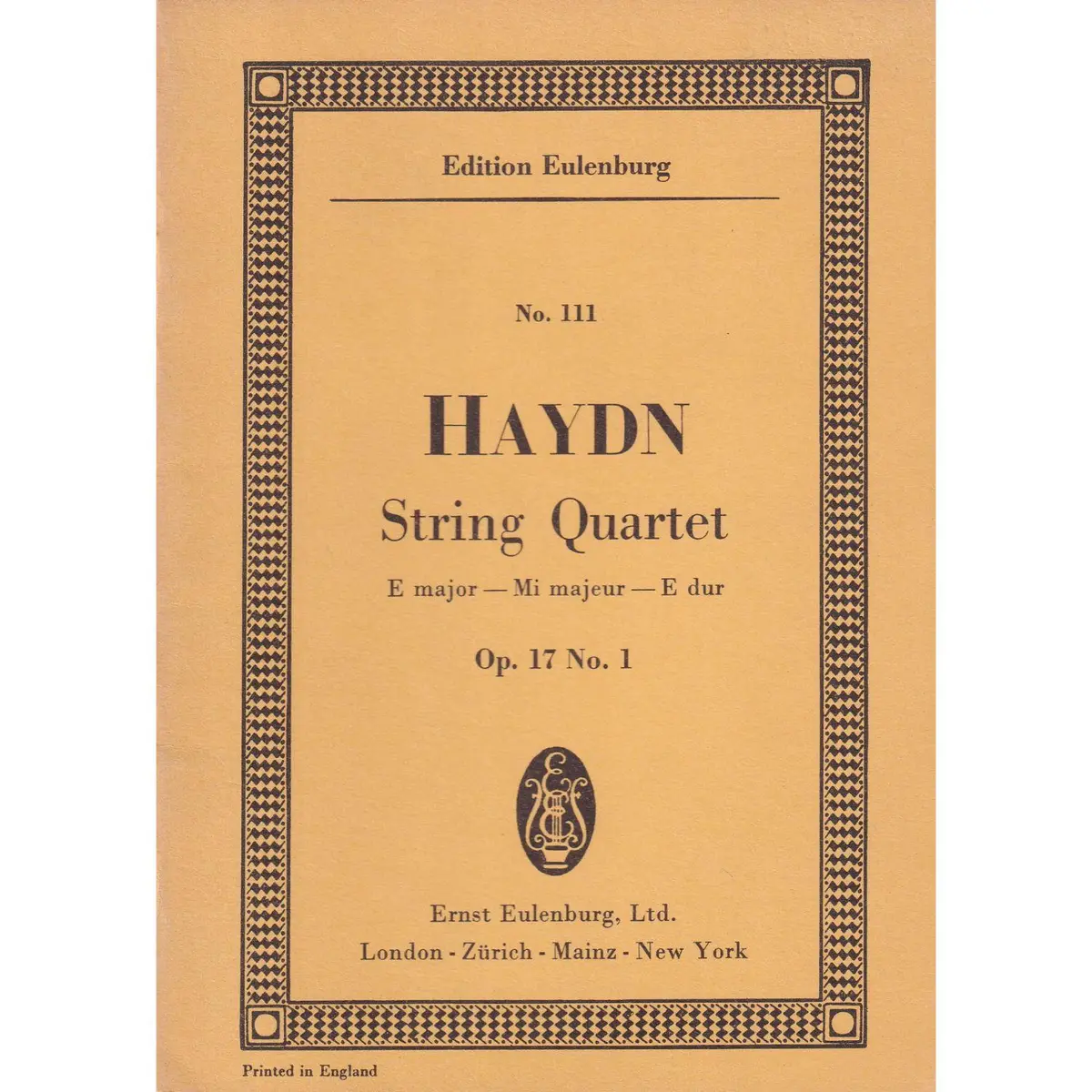 String Quartet E Maj.-Op.17 N.1