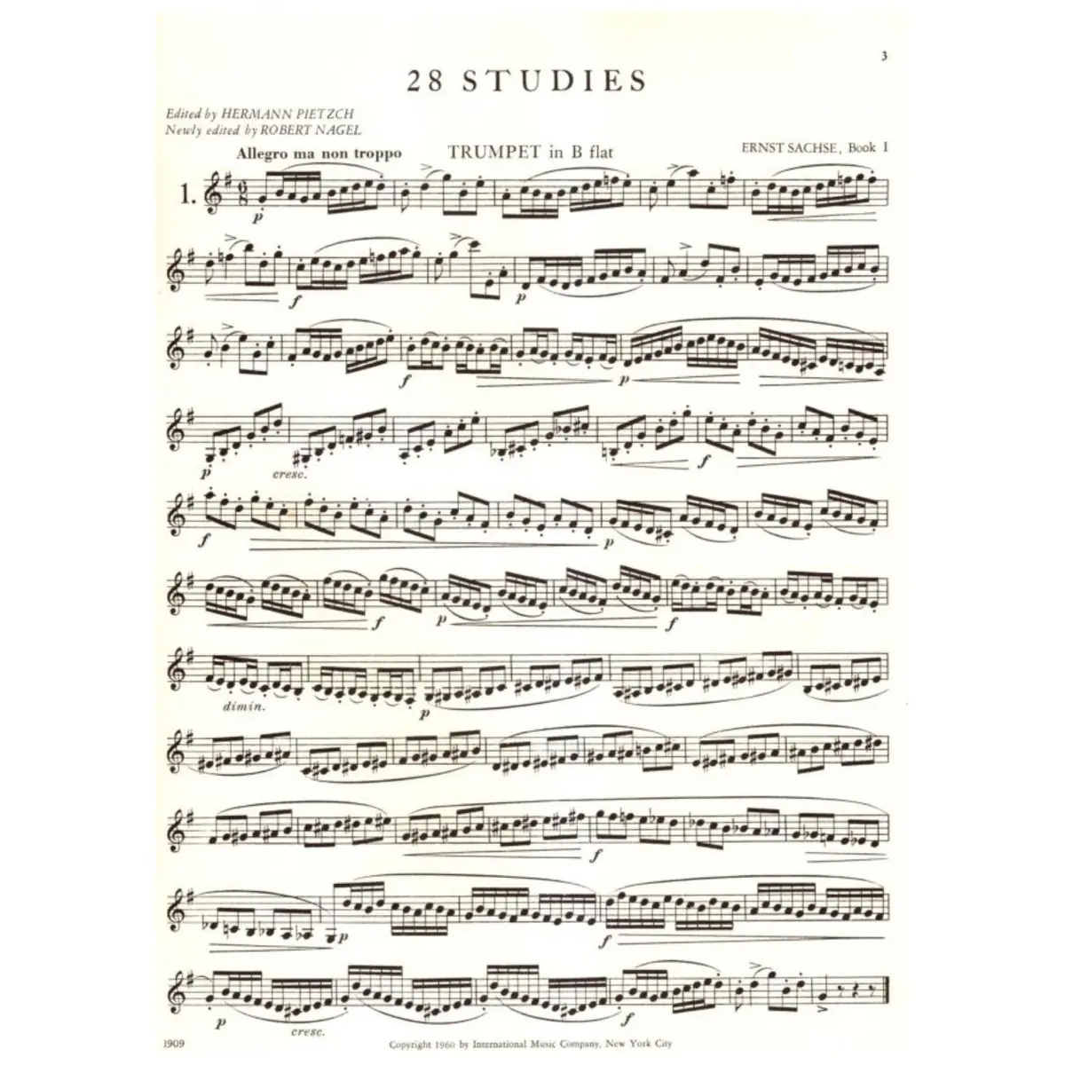 28 Studies For Trumpet - Vol.1