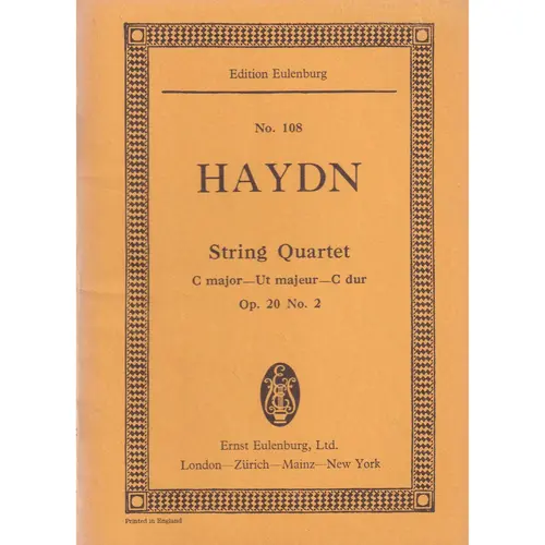 String Quartet C Major - Op.20 N.2