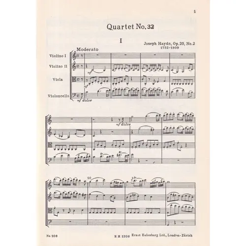String Quartet C Major - Op.20 N.2