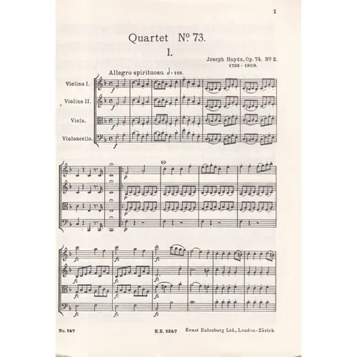 String Quartet F Major - Op.74 N.2