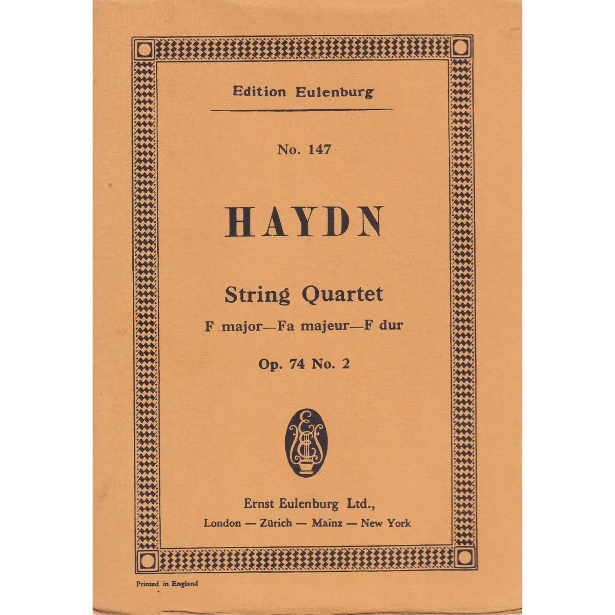 String Quartet F Major - Op.74 N.2