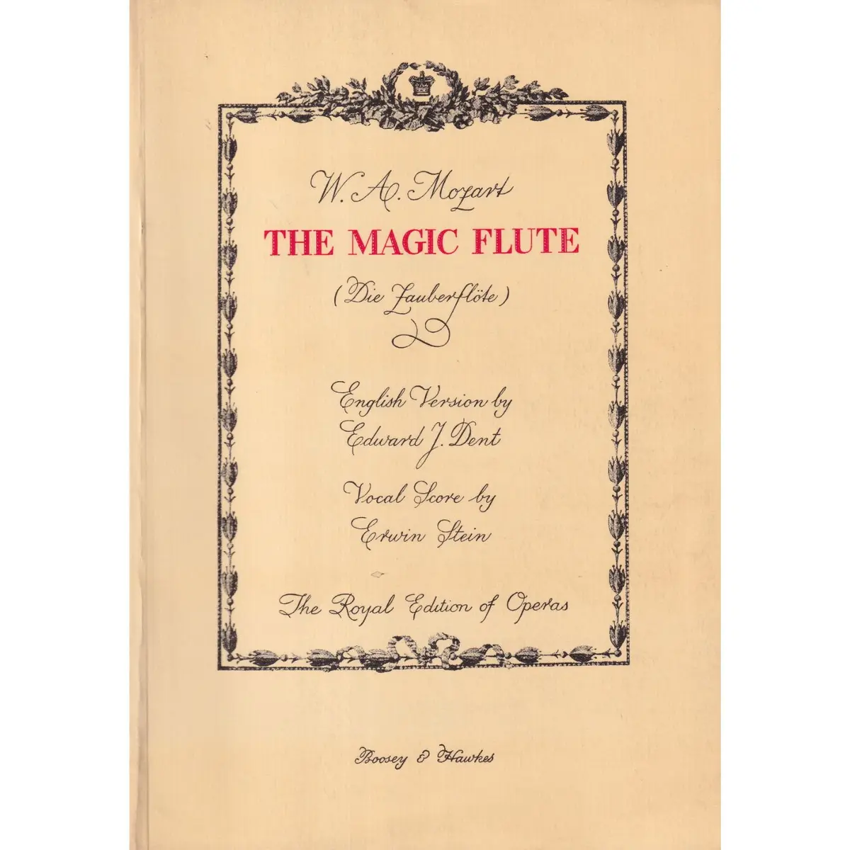 The Magic Flute  - Opera Completa - Vocal Score