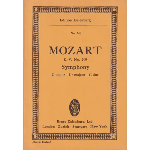 Symphony C Major  Kv 200