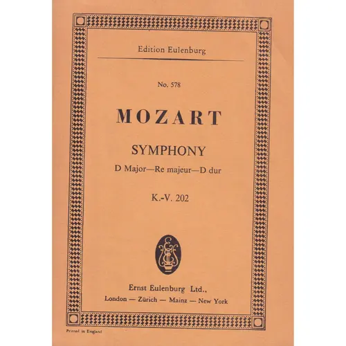 Symphony D Maj. Kv 202