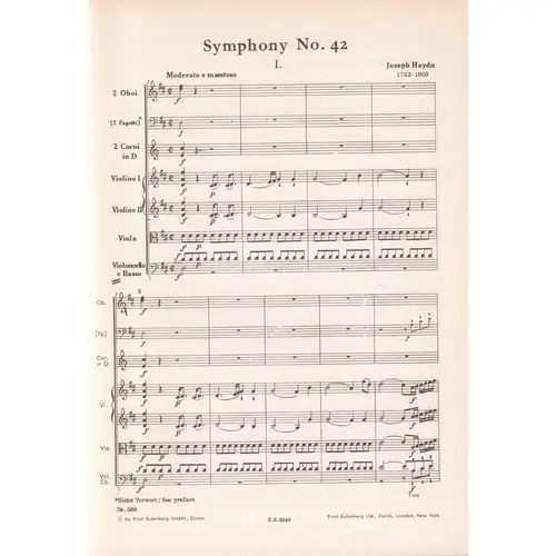 Symphony N.42  D Major