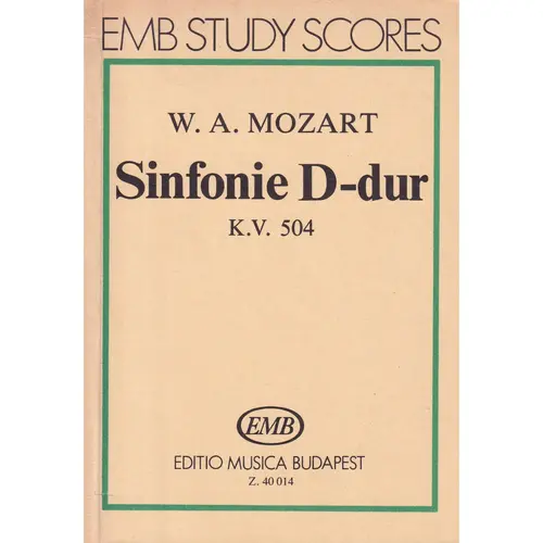 Sinfonie D-Dur KV 504 - study score