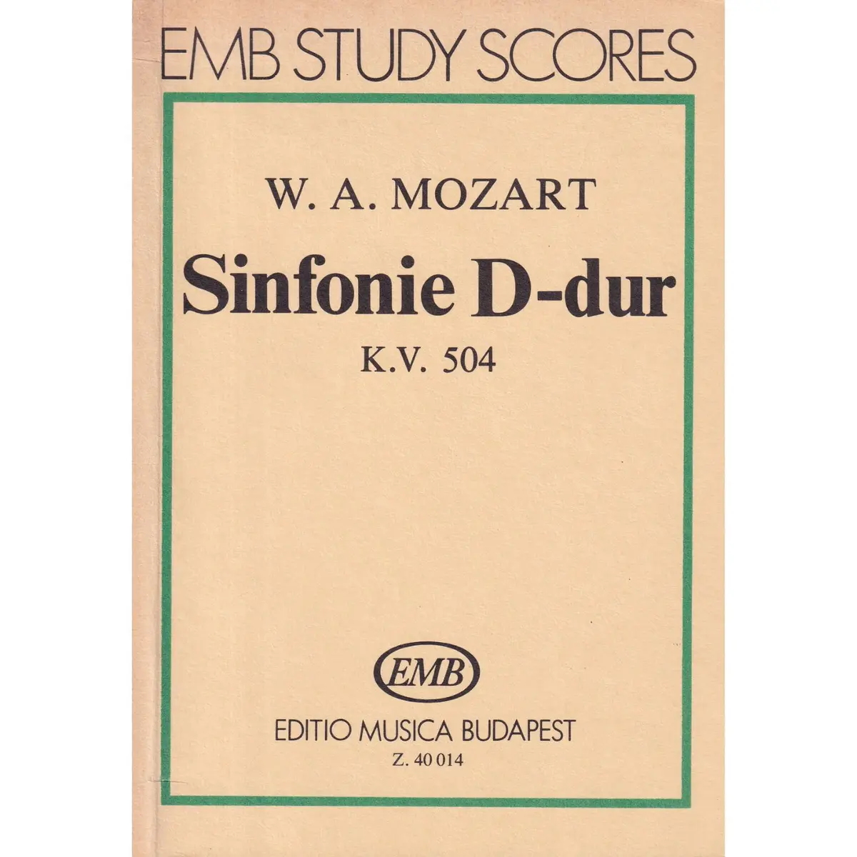 Sinfonie D-Dur KV 504 - study score