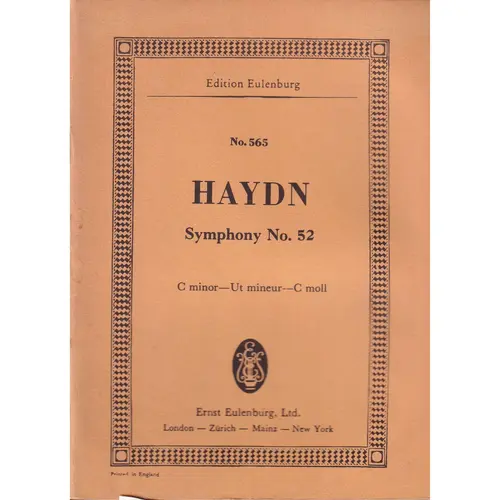 Symphony N.52 C Minor