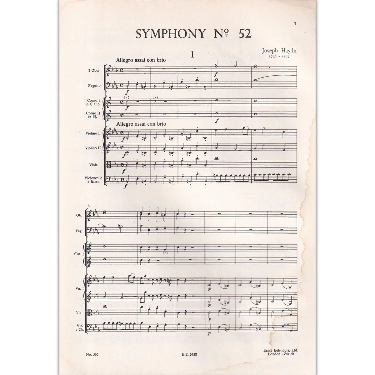 Symphony N.52 C Minor