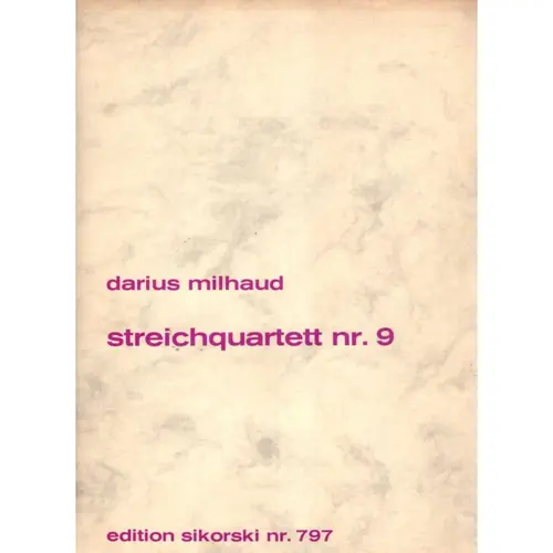 Streichquartett N.9  ( partes )