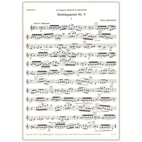 Streichquartett N.9  ( partes )