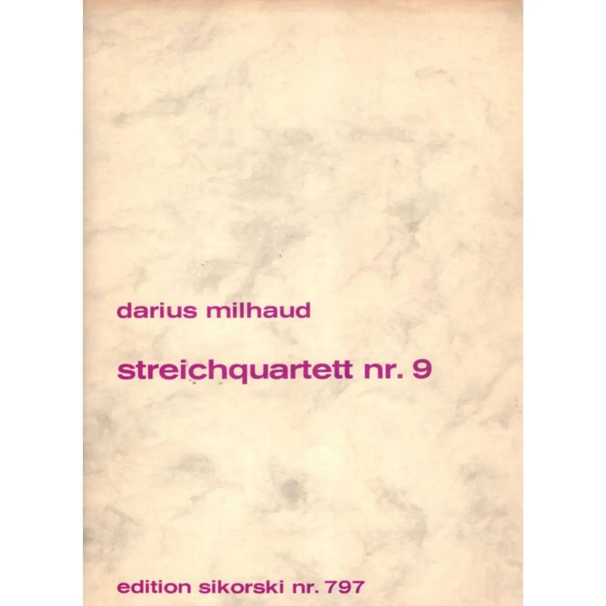 Streichquartett N.9  ( partes )