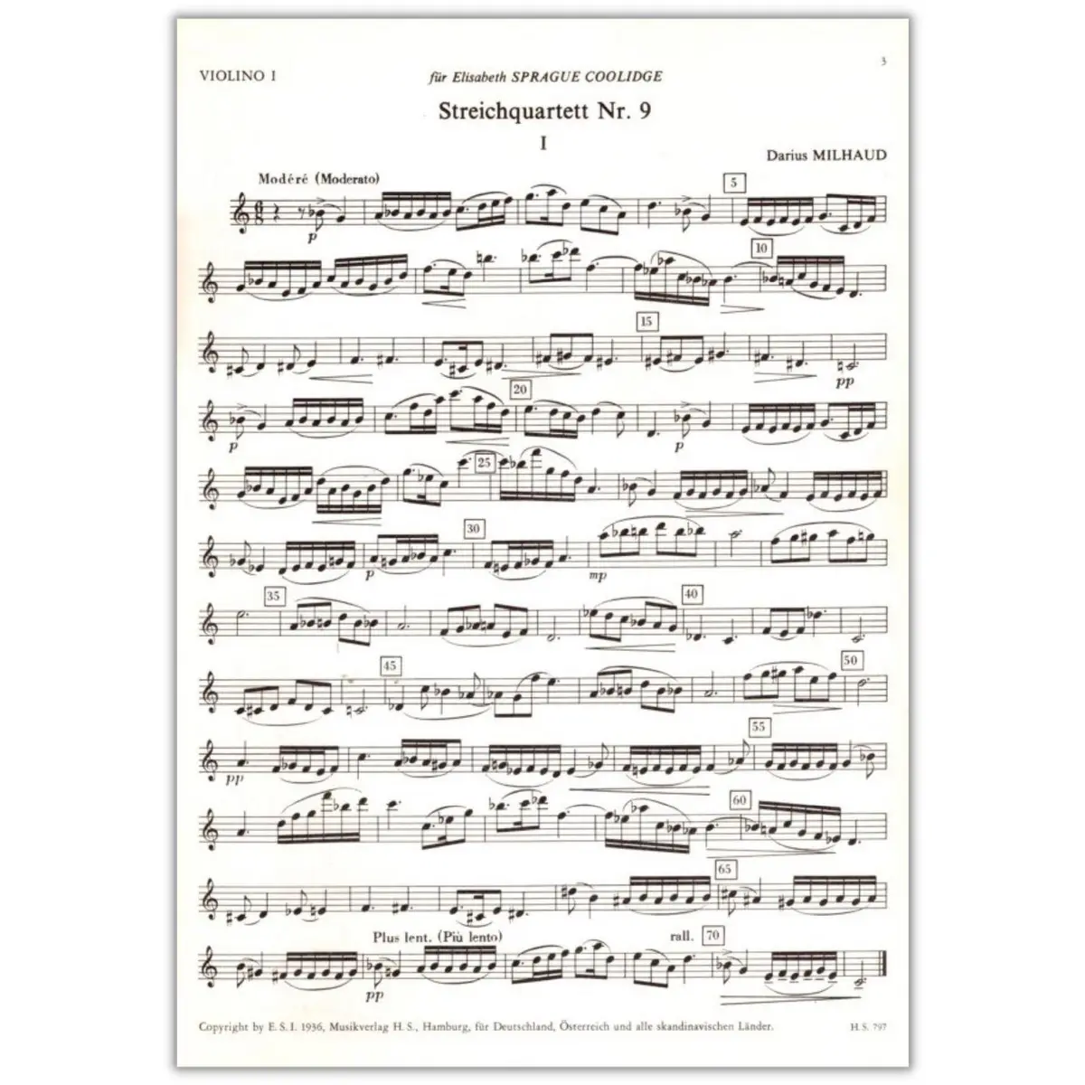 Streichquartett N.9  ( partes )