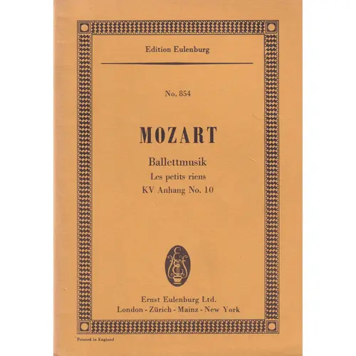 Ballettmusik Kv 10   Les Petits Riens