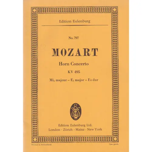 Horn Concerto Mib Maj.-Kv 495