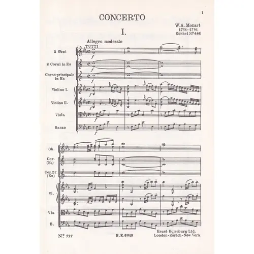 Horn Concerto Mib Maj.-Kv 495