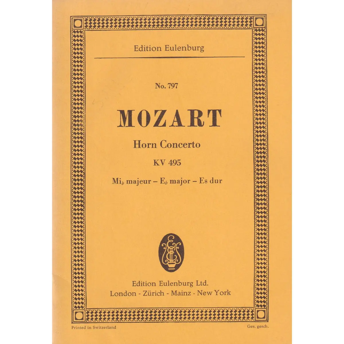 Horn Concerto Mib Maj.-Kv 495