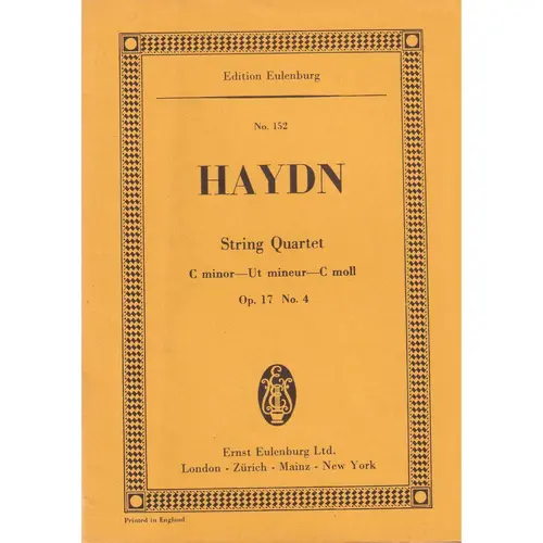 String Quartet C Minor - Op.17 N.4