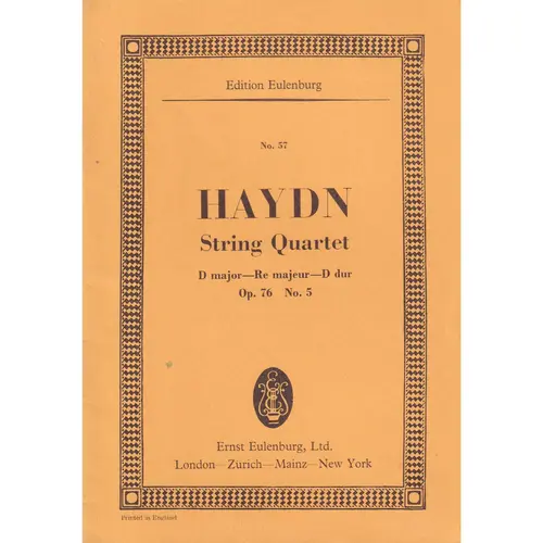 String Quartet D Major - Op.76  N.5