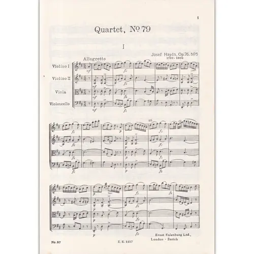 String Quartet D Major - Op.76  N.5