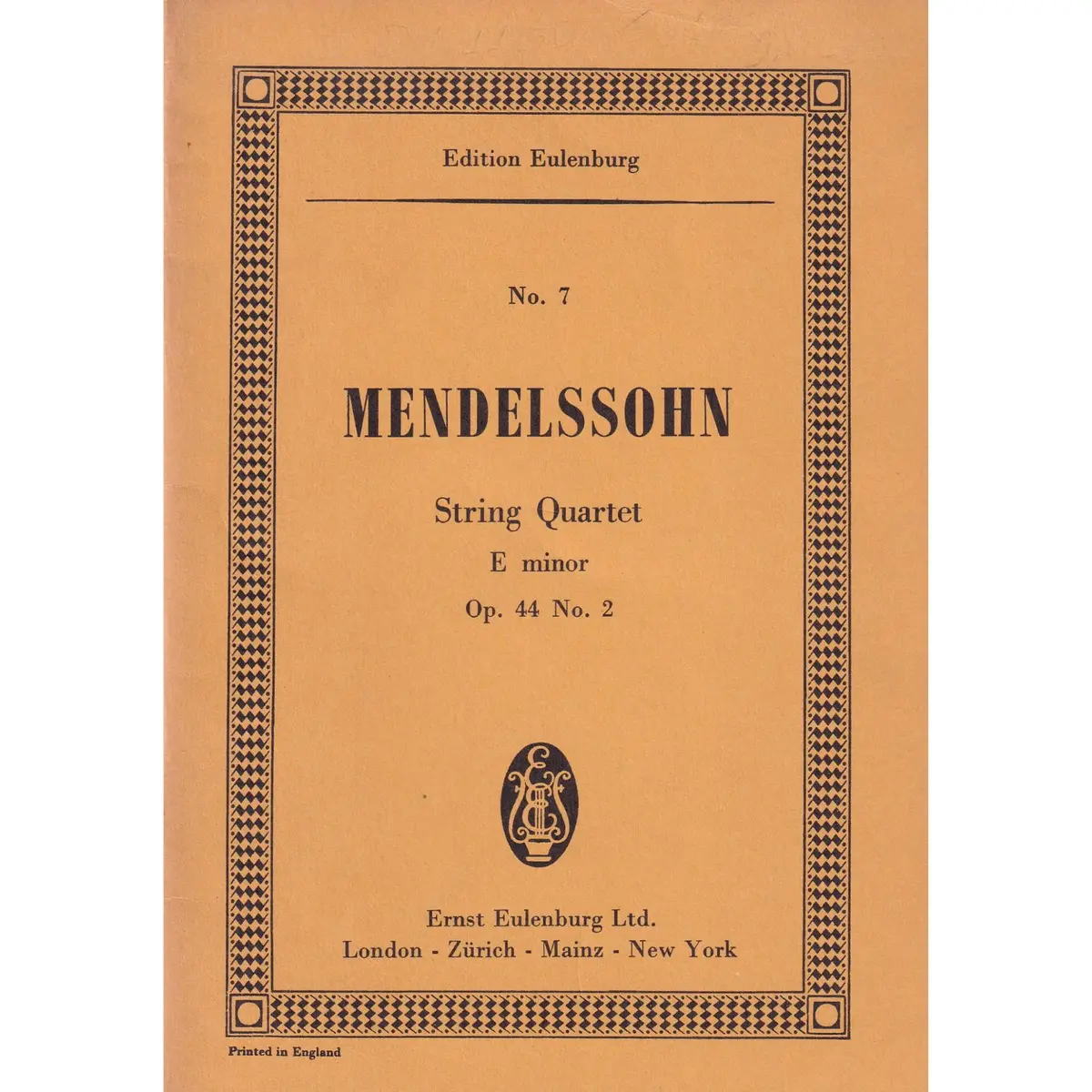 String Quartet E Min. -Op.44 N.2