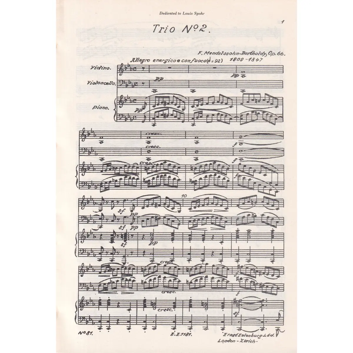 Piano Trio C Minor - Op.66