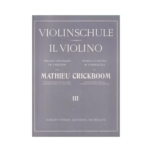 Il Violino - Teorico y Practico Vol.3