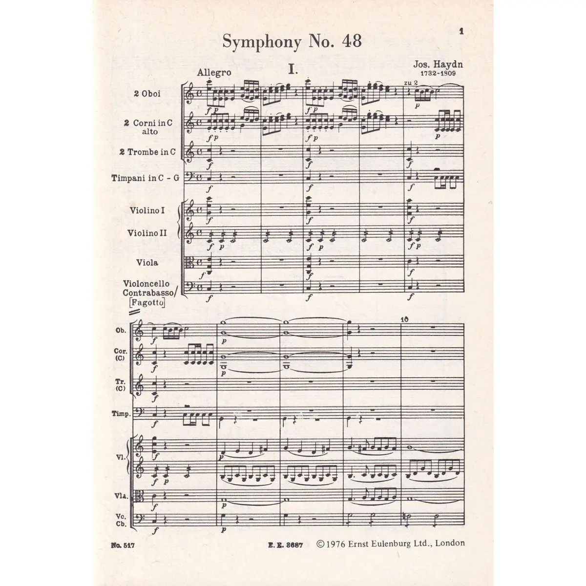 Symphony N.48 C Major   (Maria Theresa)