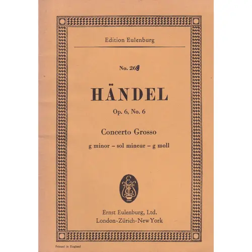 Concerto Grosso G Min.-Op.6 N.6
