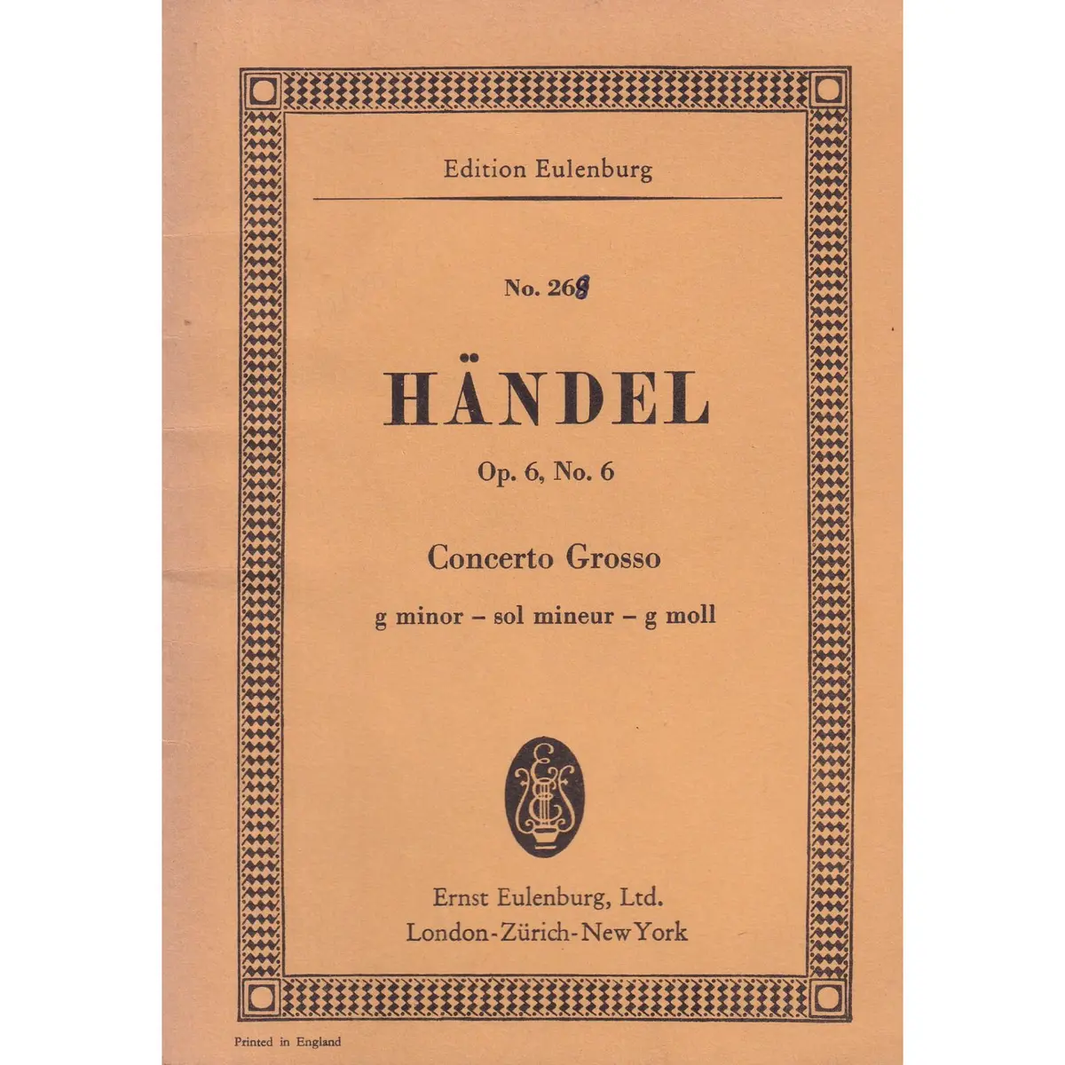 Concerto Grosso G Min.-Op.6 N.6