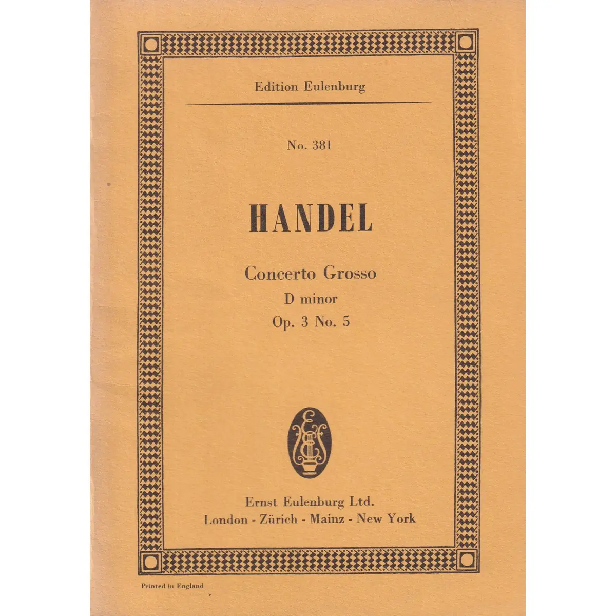 Concerto Grosso D Min -Op.3 N.5