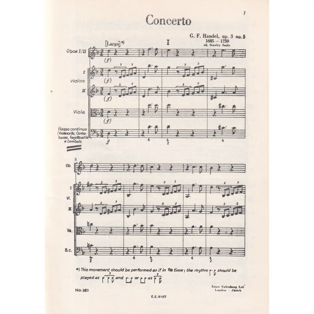 Concerto Grosso D Min -Op.3 N.5