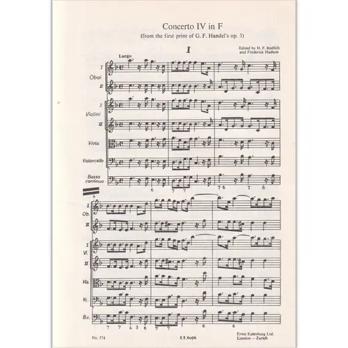 Concerto Grosso F Major - Op.3 N.4