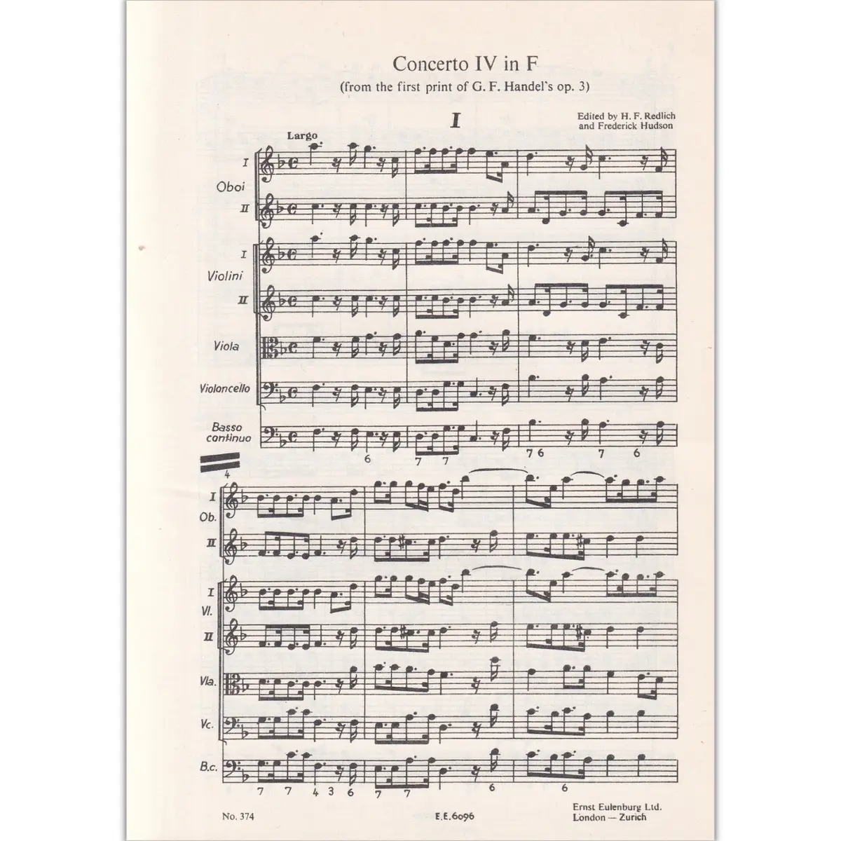 Concerto Grosso F Major - Op.3 N.4