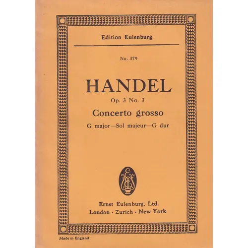 Concerto Grosso G Maj.-Op.3 N.3
