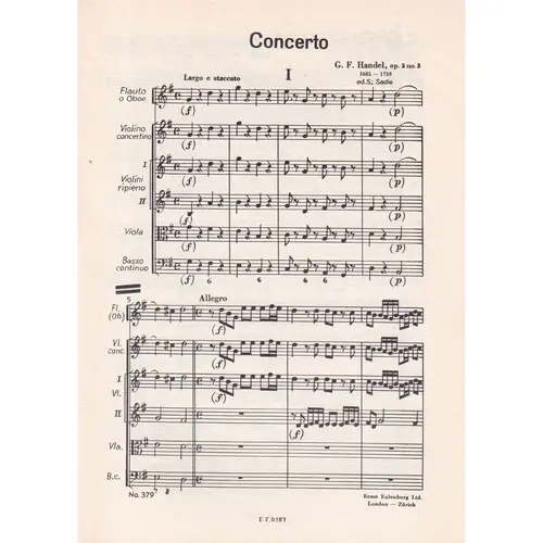 Concerto Grosso G Maj.-Op.3 N.3